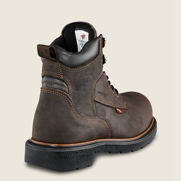 Red Wing Safety Boots Dynaforce® - 6-Inch Insulated Waterproof Toe - Mørke Brune - Herre 2713-YPAEN